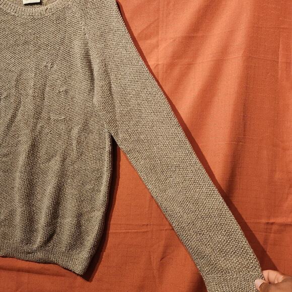 $550 Hesperios Faro Sweater 100% Baby Alpaca Beige Ecru Pullover Sz Small Unisex - Picture 7 of 13